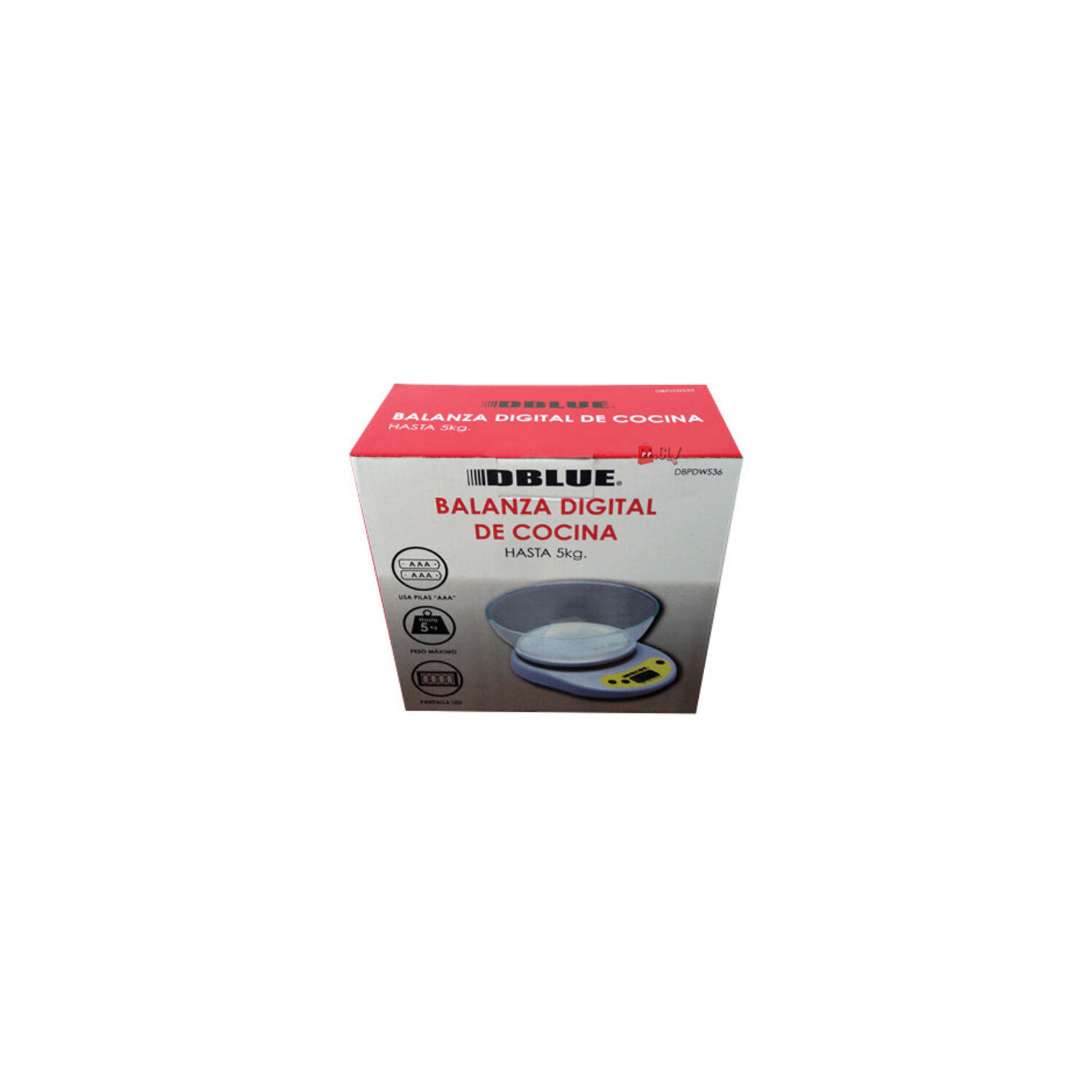 Pesa Digital Cocina Con Recipiente Capacidad 5kg - Ps image number 1.0