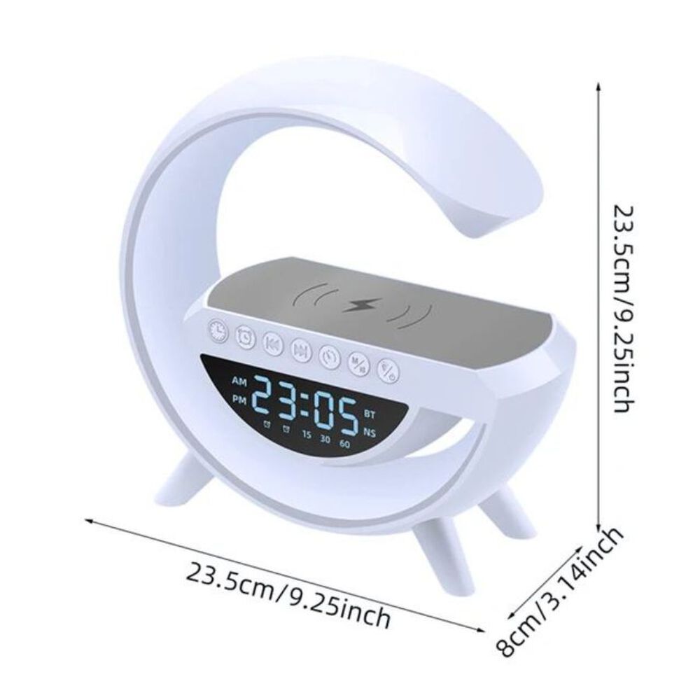 Lampara Reloj Parlante Inteligente Bluetooth Cargador image number 1.0