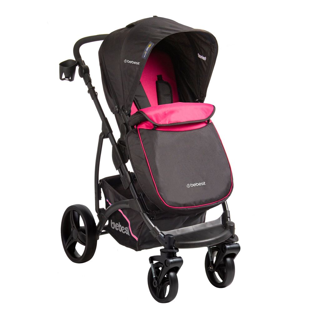 Coche Cuna Travel System Explorer Rosado image number 2.0
