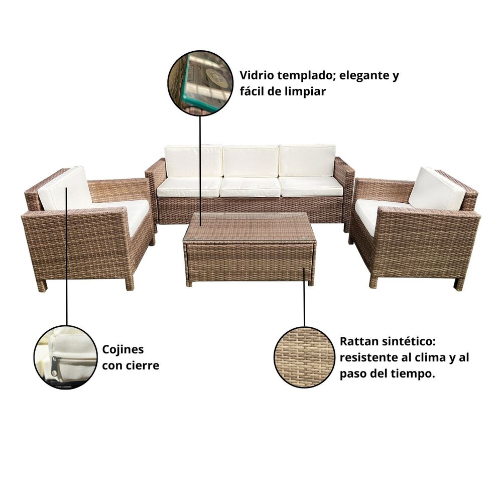 Juego Living Terraza Alicia 5 Personas image number 6.0