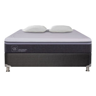 Box Spring Cic Ortopedic Advance / 2 Plazas / Base Normal + Almohadas