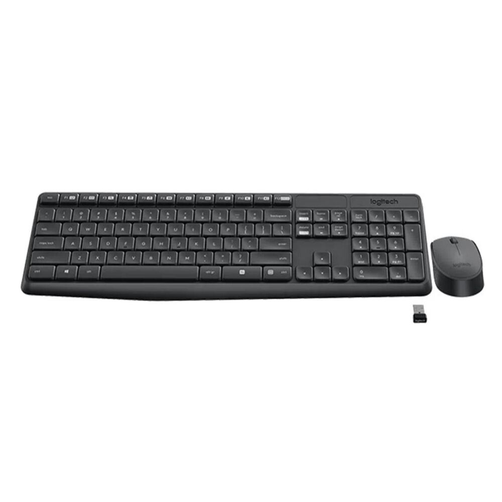 Kit Teclado Y Mouse Inalambrico Usb Negro Mk235 image number 2.0