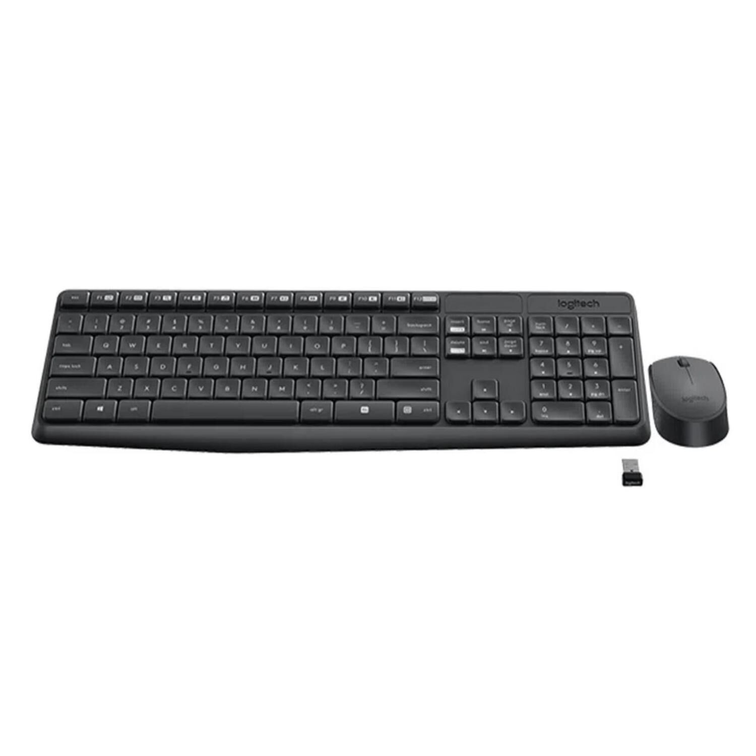 Kit Teclado Y Mouse Inalambrico Usb Negro Mk235 image number 2.0