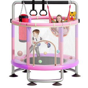 Trampol&iacute;n Para Ni&ntilde;os Y Adultos Con Red De Seguridad Gimnasia