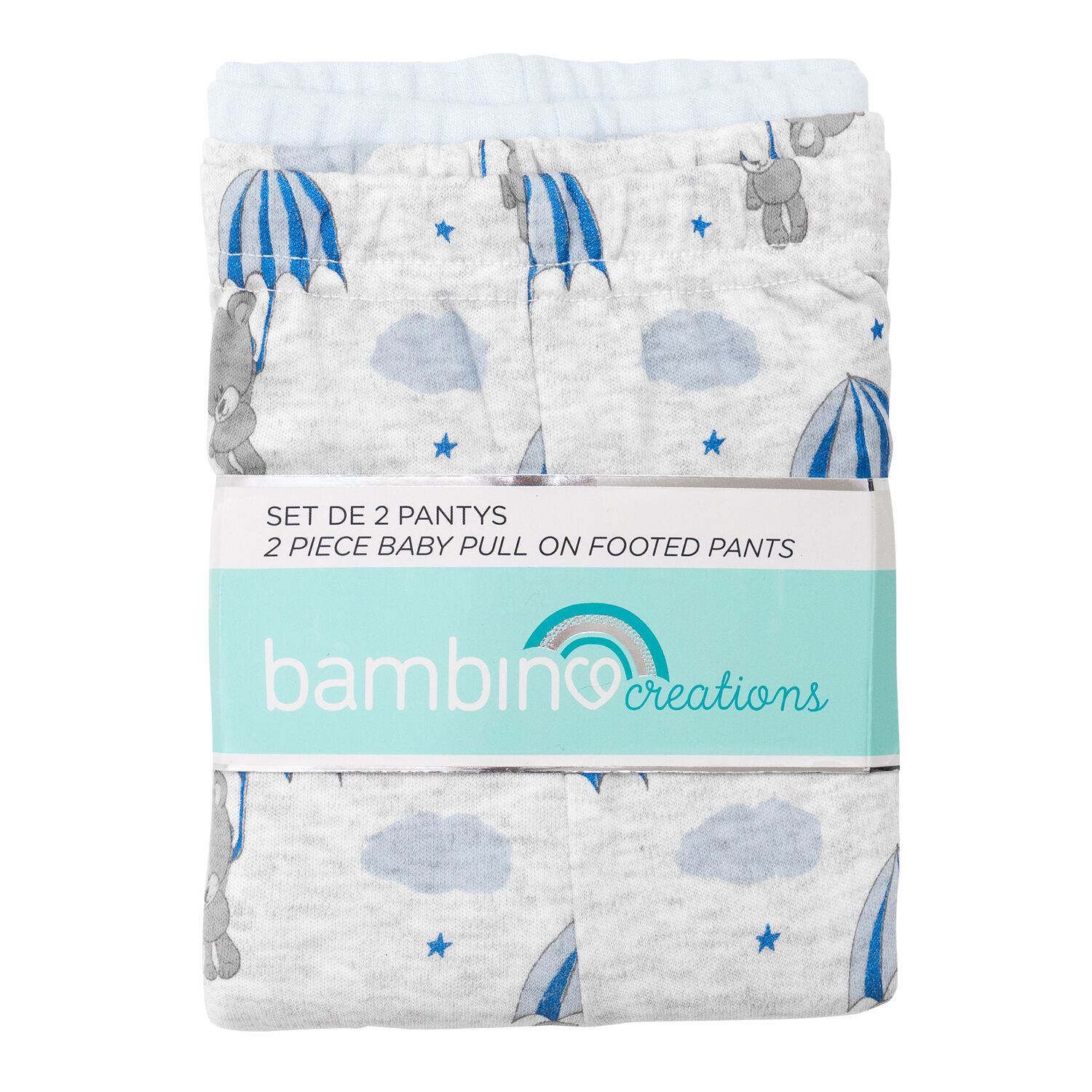 Set 2 Piezas Pantys Bambino Creations Oso Gris image number 1.0