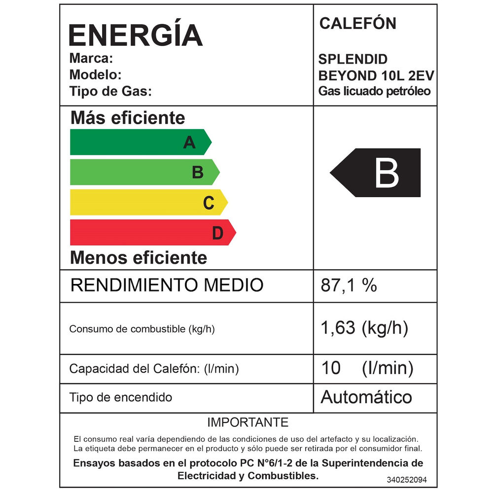 Calefont Gas Licuado 10l T. Natural + Bomba Presurizadora image number 11.0