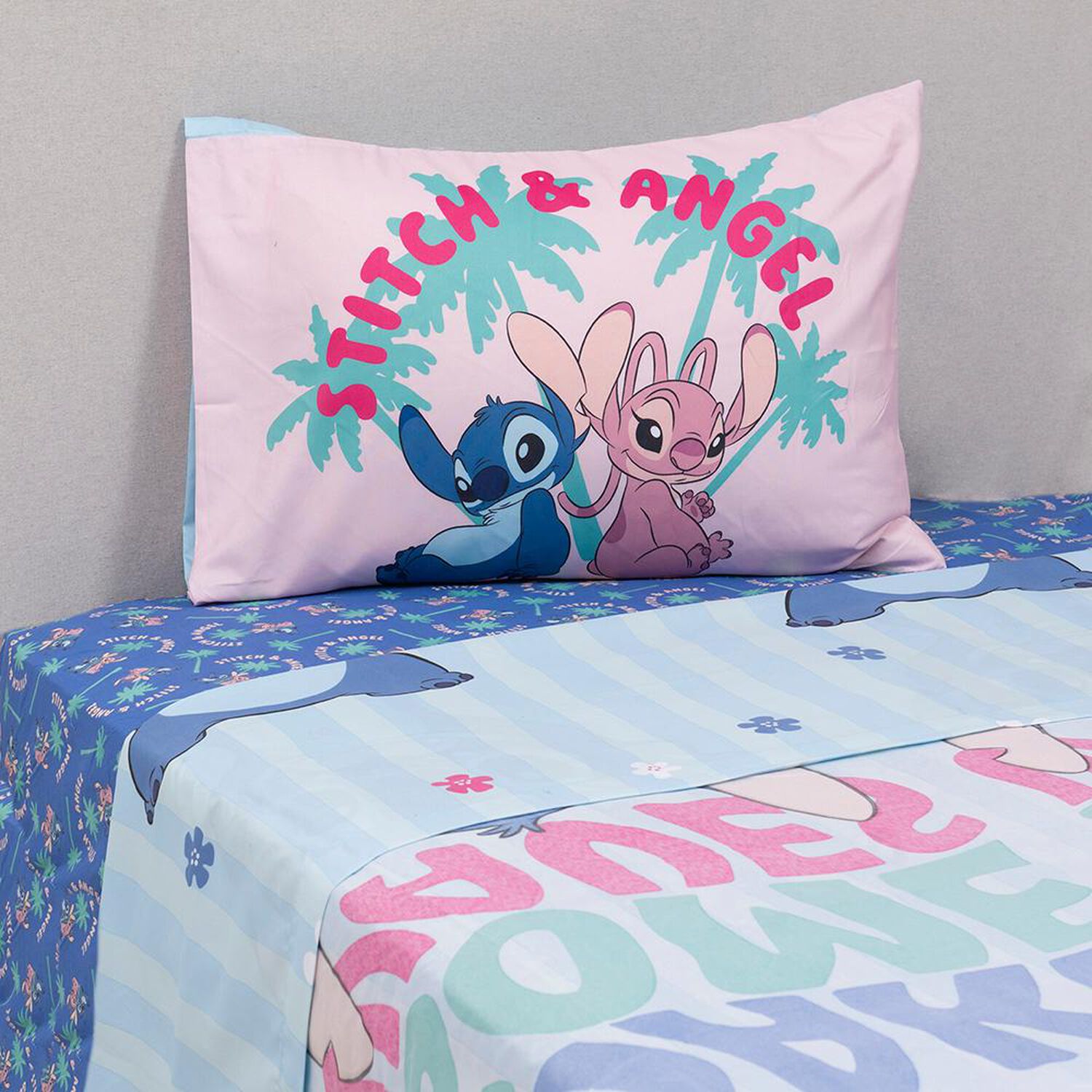 Juego De S&aacute;banas Stitch Fluffy2 / 1.5 Plazas image number 0.0