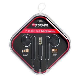 Audifonos Alambricos Manos Libres Jack 3.5mm Negro M19