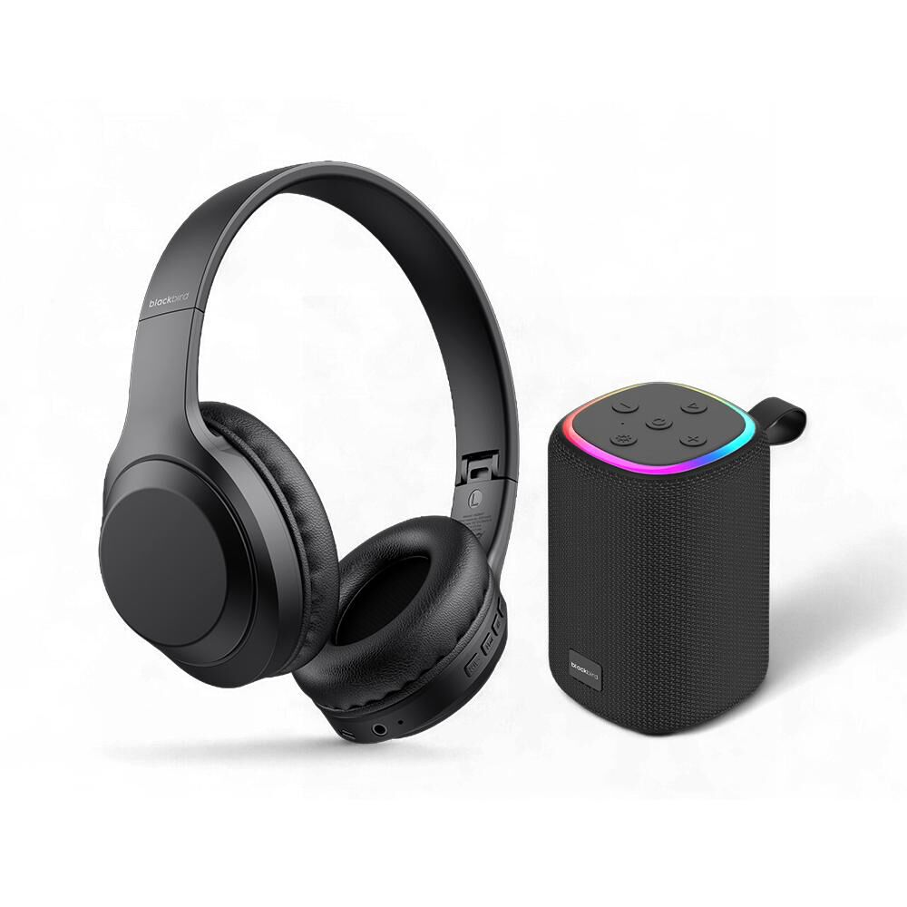 Combo Parlante Bluetooth + Audifono Bluetooth Blackbird Ba-003b