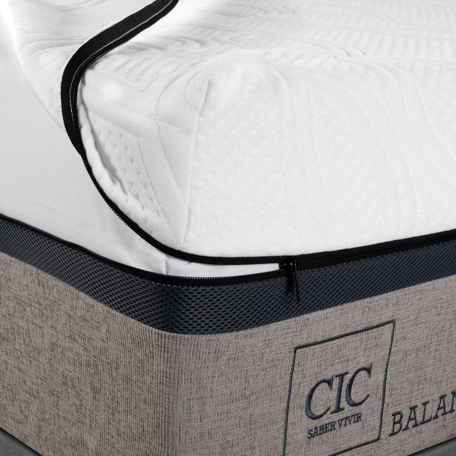 Cama Europea Cic Balance / King / Base Dividida + Set De Maderas image number 2.0