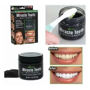 Polvo Blanqueador Dental Carbon Natural Para Dientes 20 Gr
