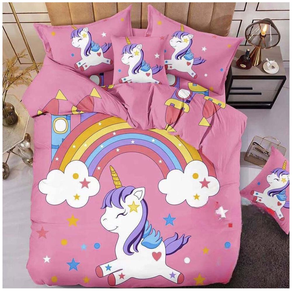 Cubrecama Quilt Unicornio Estampado Plaza Y Media image number 1.0