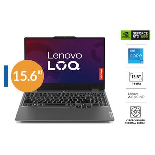 Notebook Gamer 15.6" Lenovo Loq / Intel Core I5 / 16 GB RAM / Nvidia Geforce RTX 3050 / 512 GB SSD