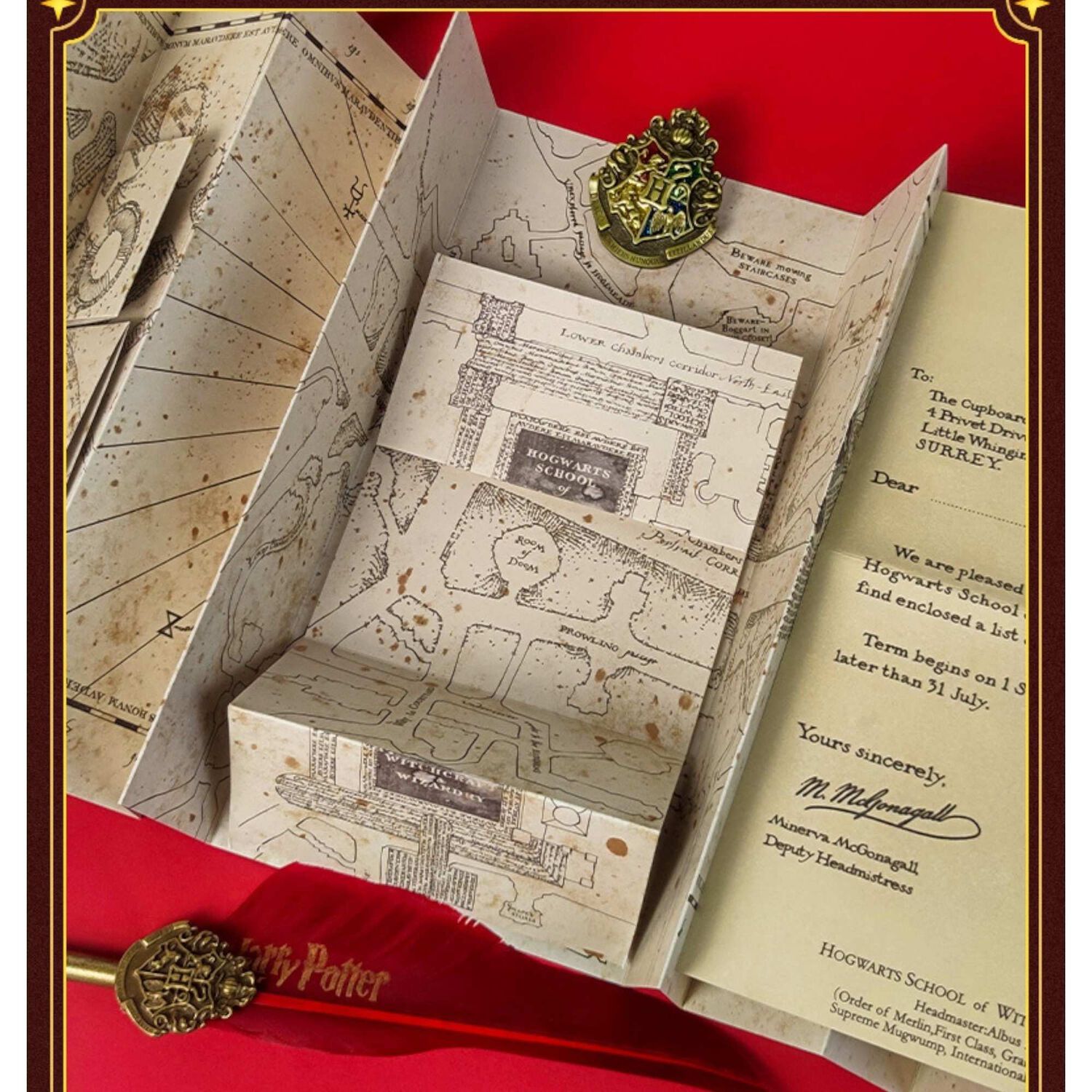 Mapa Del Merodeador Hogwarts Harry Potter image number 3.0