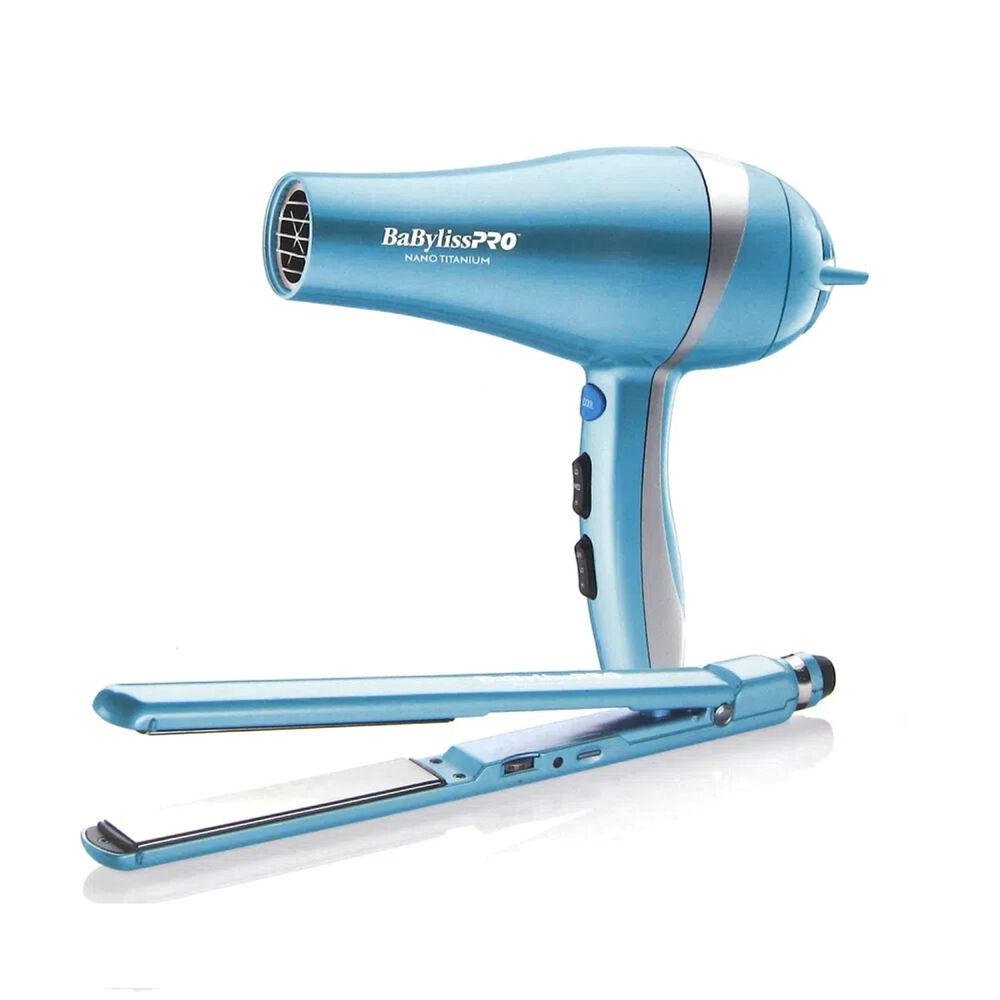 Kit Babylisspro Plancha Ultradelgada Y Secador Ionic Celeste 2un image number 2.0