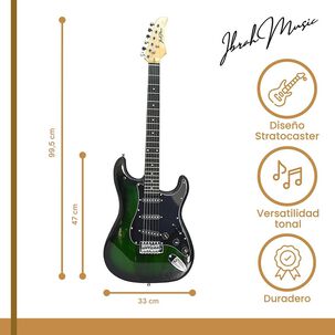 Guitarra El&eacute;ctrica Stratocaster Ibrah + Amplif + Accesorios