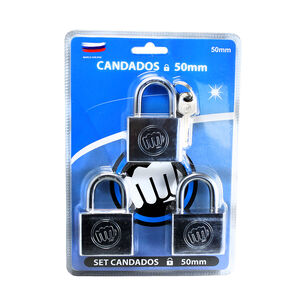 Candados De Acero 50mm/set De 3 Unidades