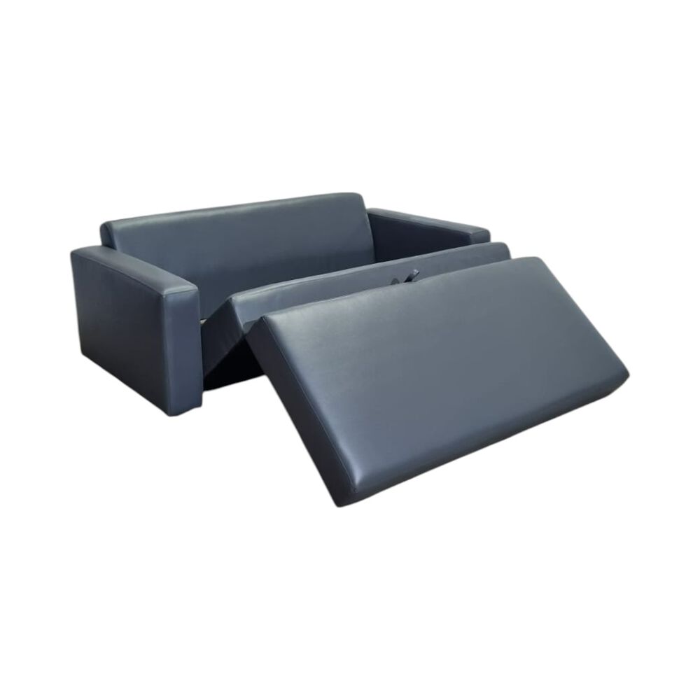 Sofa Cama Multifuncional Ecocuero Gris image number 2.0