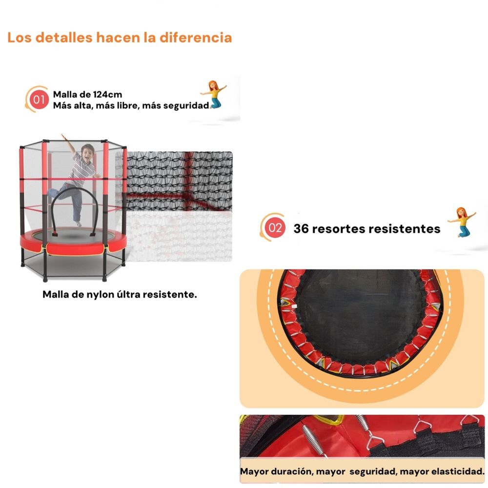Cama Elástica Diseño Alto 140cm Ifree Lubabycas image number 3.0