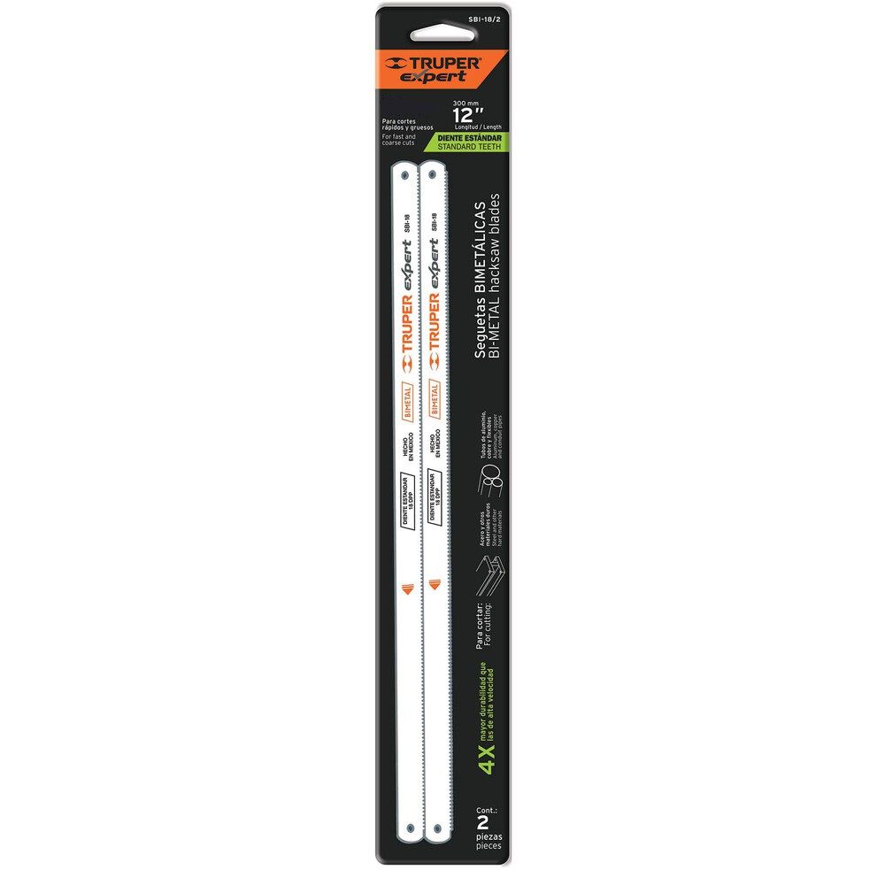 Set De Sierras Bimetal Expert 2un. 12" 24 Dpp - Truper image number 0.0