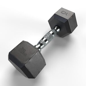 Mancuerna Hexagonal Recubierta En Caucho 10 Kg