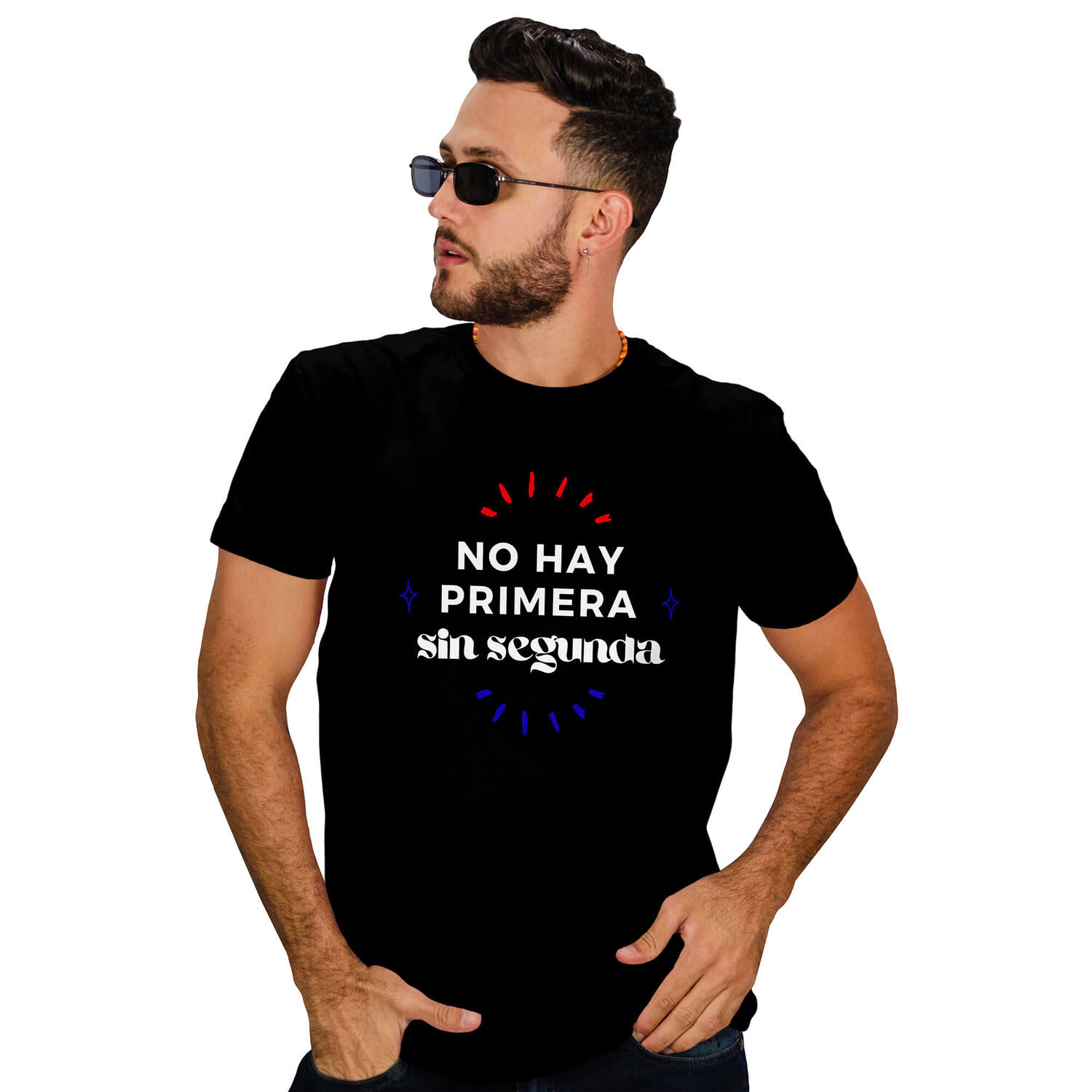 Polera Hombre Dise&ntilde;o Frases Chilenas Fiestas Patrias D19 image number 0.0