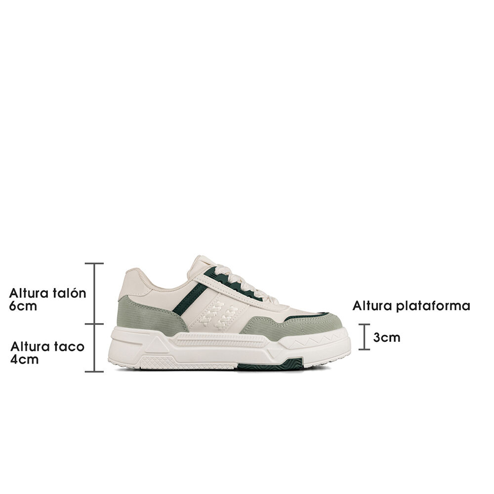 Zapatilla Deportiva Casual De Colores Mujer Weide Lt135 image number 6.0