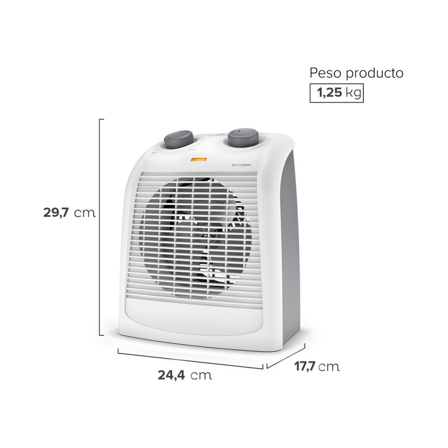 Termoventilador Mademsa Tv1000 image number 1.0