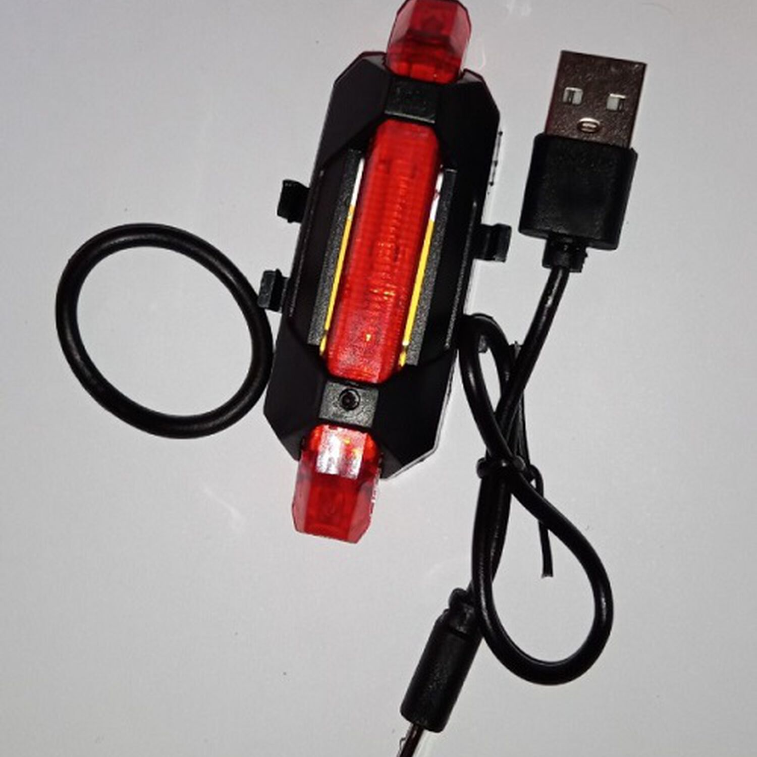 Luz Linterna Led Bicicleta Luz Trasera Lateral Frontal Roja Recargable image number 6.0