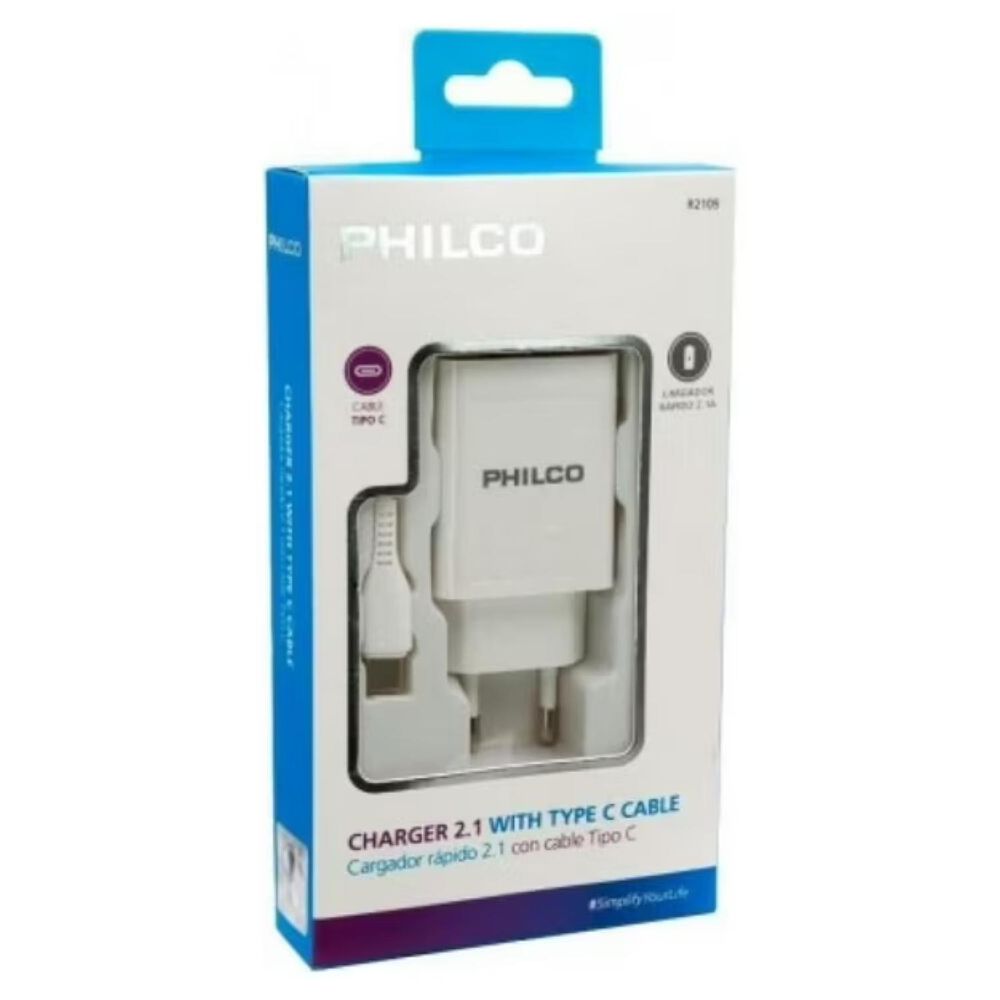 Cargador De Pared 2 Usb 2.1a Cable Micro Usb Blanco image number 2.0