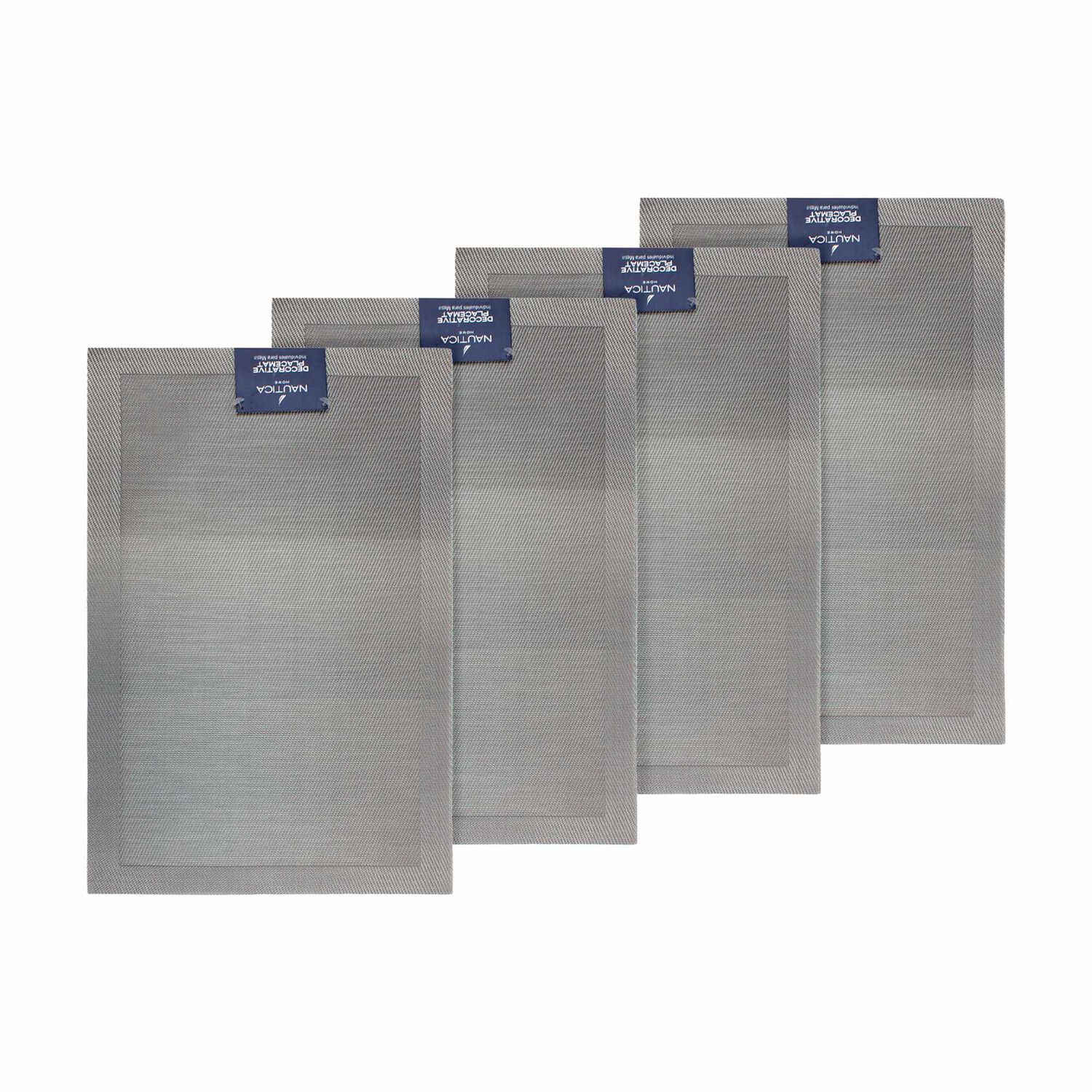 Pack 4 Individuales De Mesa Nautica Home 45x30cm Degrade Gris image number 1.0