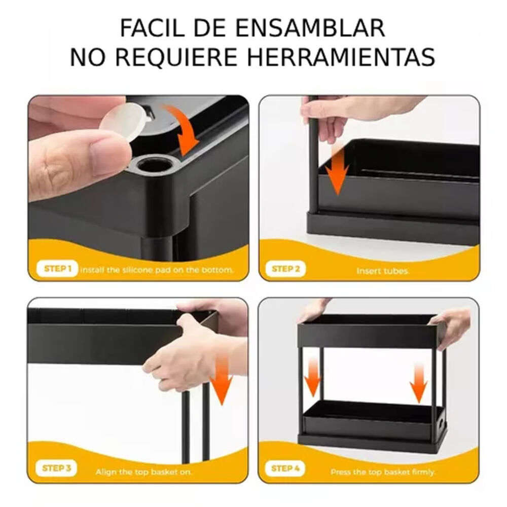 Organizador Multifuncional Baño Cocina 2 Niveles image number 2.0