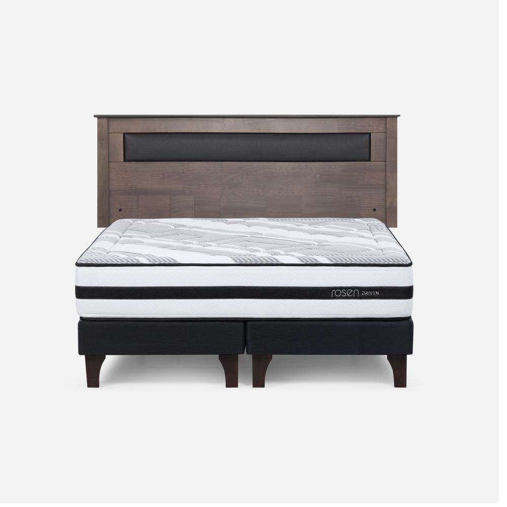 Cama Europea Rosen Driven / 2 Plazas / Base Dividida + Respaldo image number 0.0