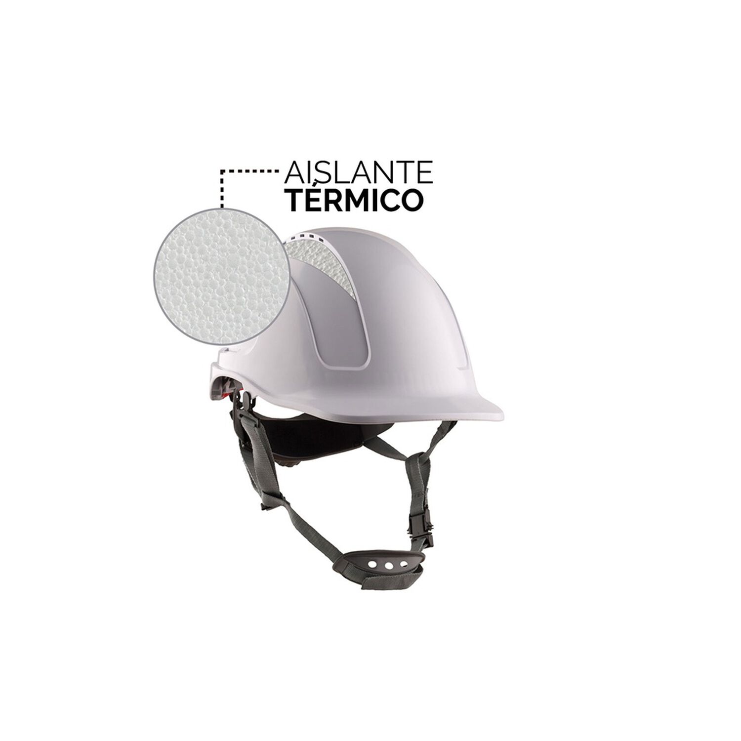 Casco Steelpro Monta&ntilde;a Ventilado Blanco image number 2.0