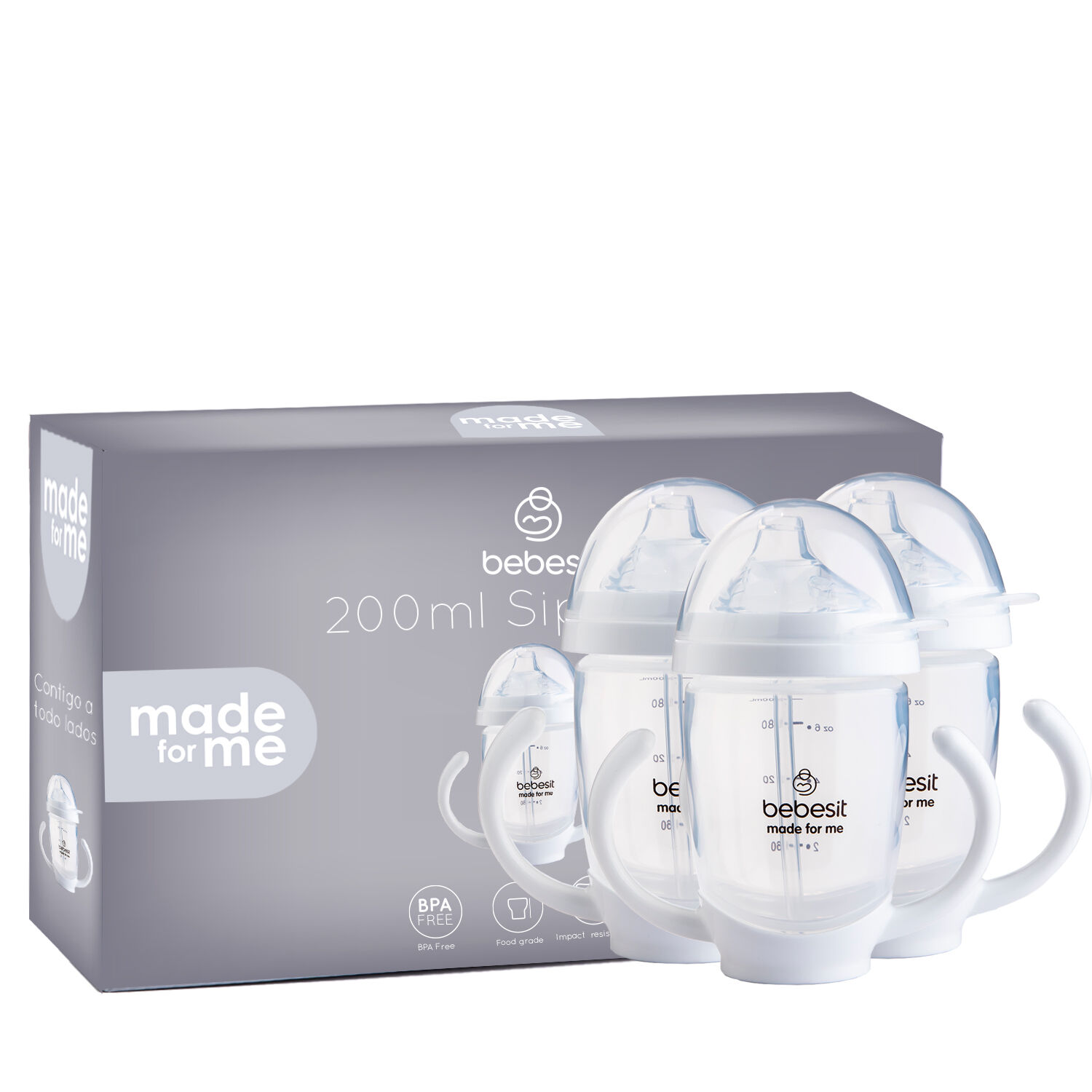 Vaso De Entrenamiento Pack X 3 200ml Antiderrame 3m+ image number 4.0
