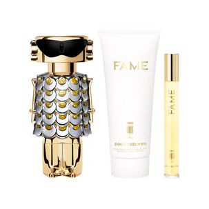 Set De Perfumería Mujer Fame Paco Rabanne / 80 Ml / Edp + Body Lotion 100 Ml + Megaspritzer 10 Ml