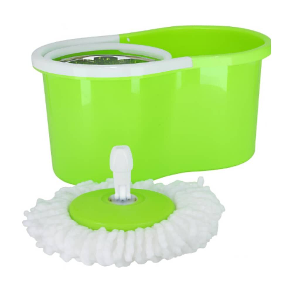 2 Mopas Giratoria 360&deg; Trapeador Canasto Met&aacute;lico Con Pa&ntilde;os image number 7.0