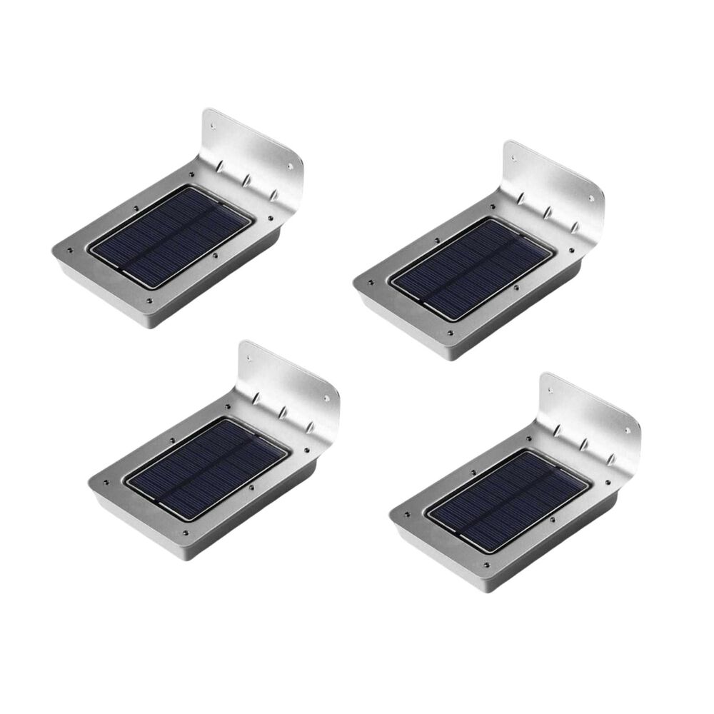 Pack 4 Aplique Luz Led Solar Con Sensor De Movimiento Contra Agua image number 0.0