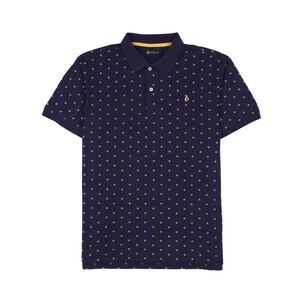 Polera Estampada Manga Corta Cuello Piqué Hombre Herlad