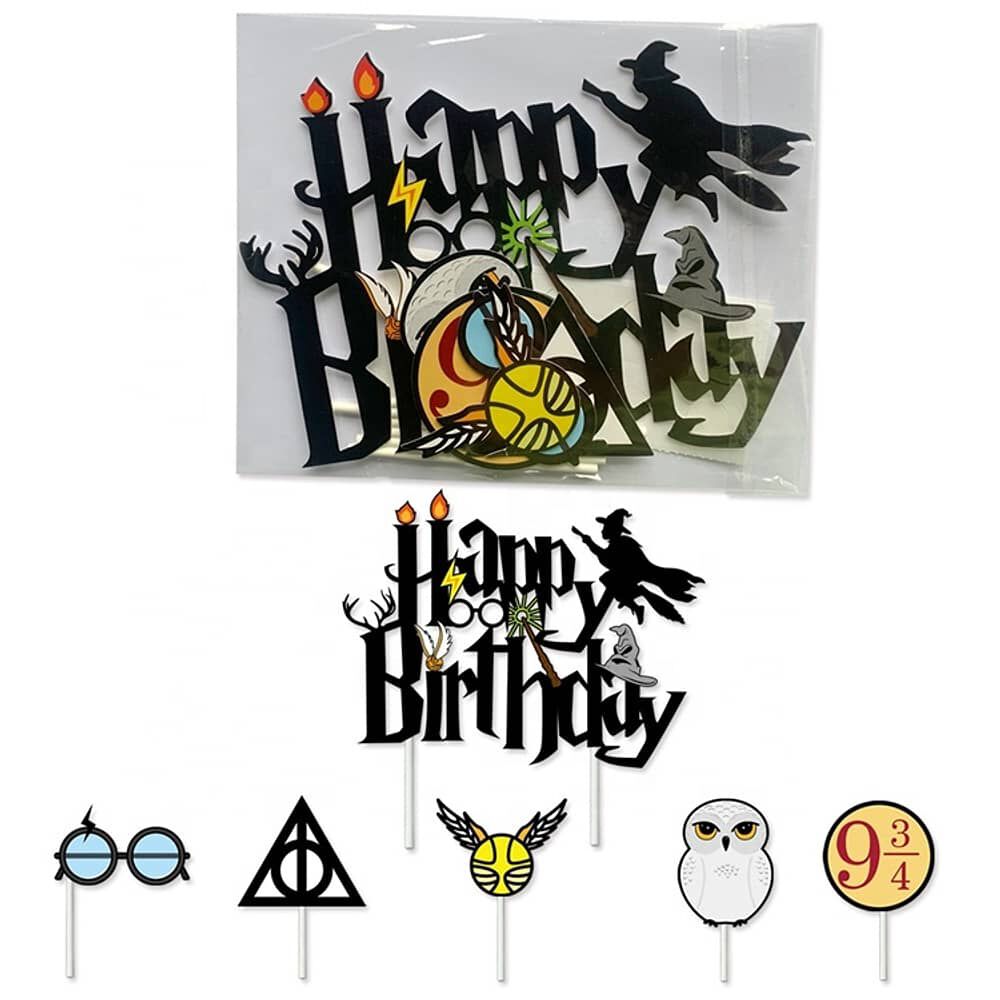 Pack Cumplea&ntilde;os Harry Potter Globos Toppers Cinta Y Mas image number 0.0