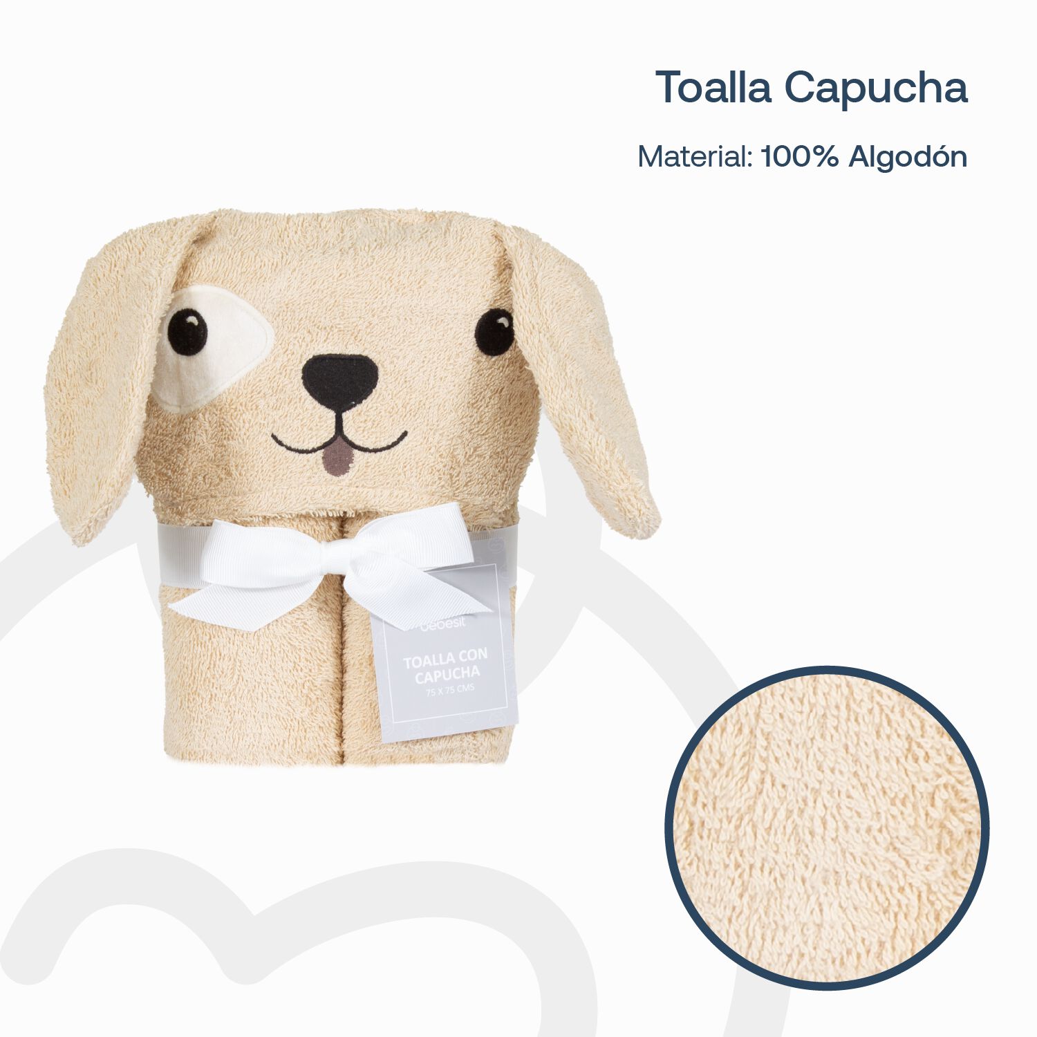 Toalla Capucha Perro Bebesit image number 4.0