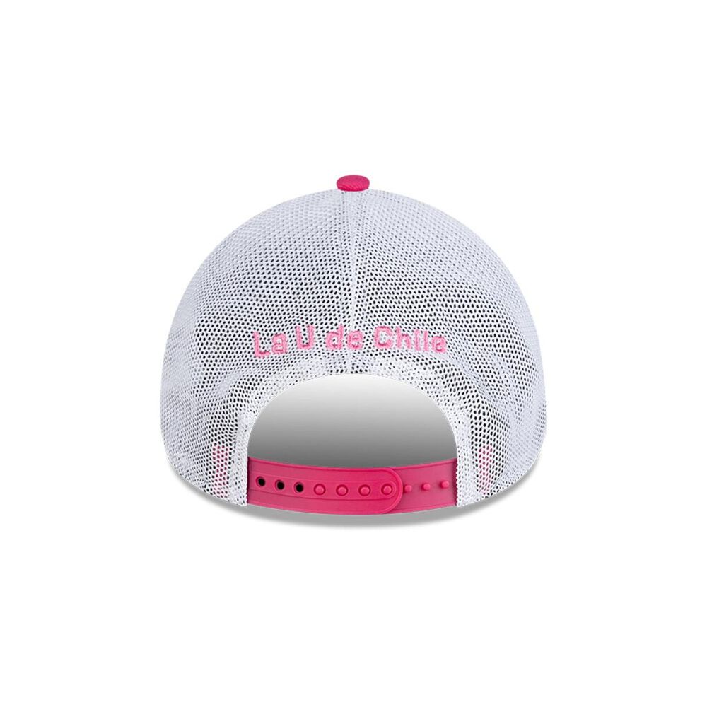 Gorra 9forty Universidad De Chile Futbol Rosado New Era image number 3.0