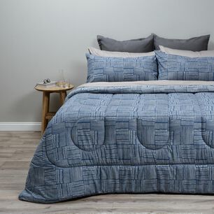 Plumón Rosen Soft Touch Lucca Navy / 2 Plazas