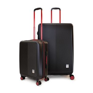 Pack 2 Maletas Cabina S 10k + L 23k Slay Negra Con Rojo Penguin