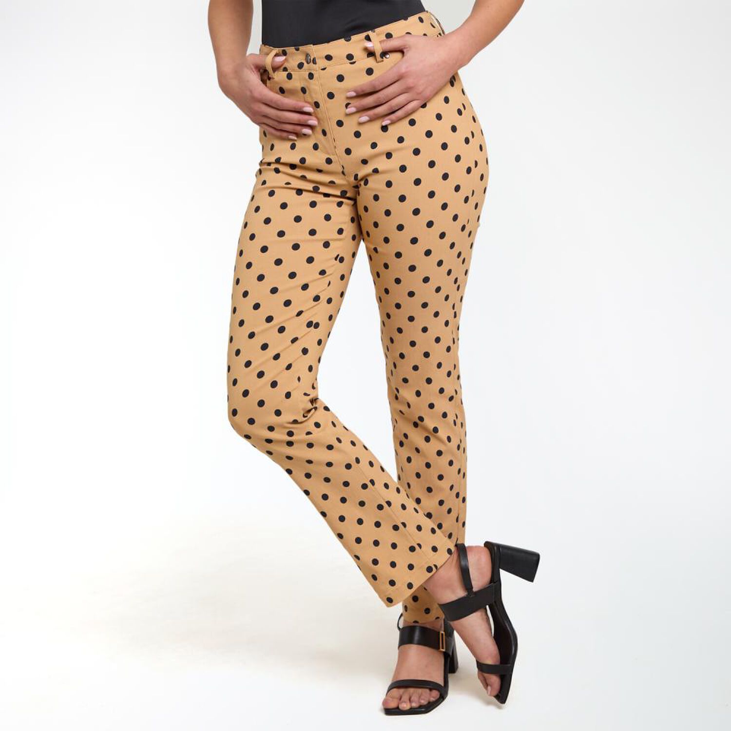 Pantal&oacute;n Full Print Tiro Medio Skinny Mujer Kimera image number 2.0