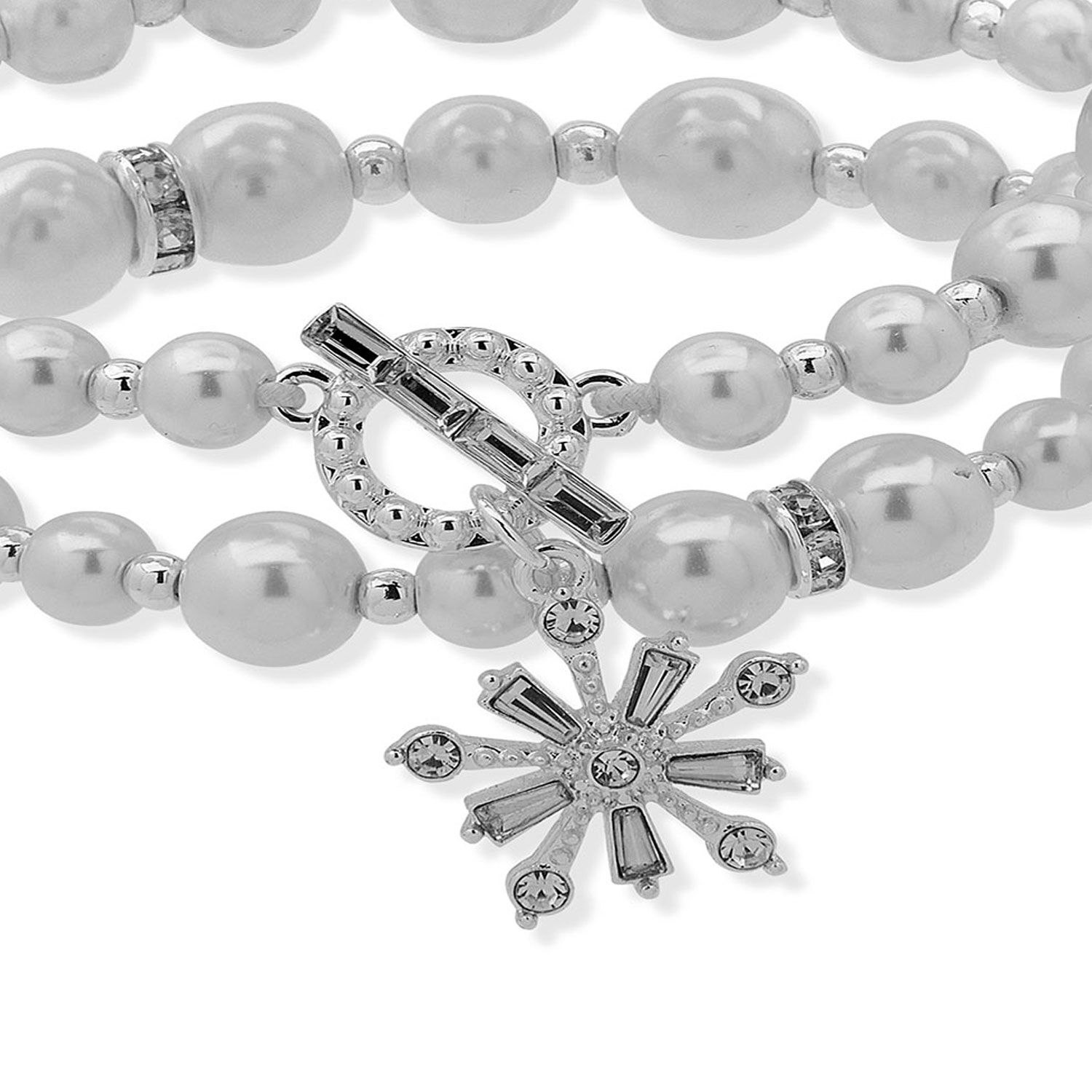 Pulsera Anne Klein Plateado Mujer 01b00535 image number 1.0