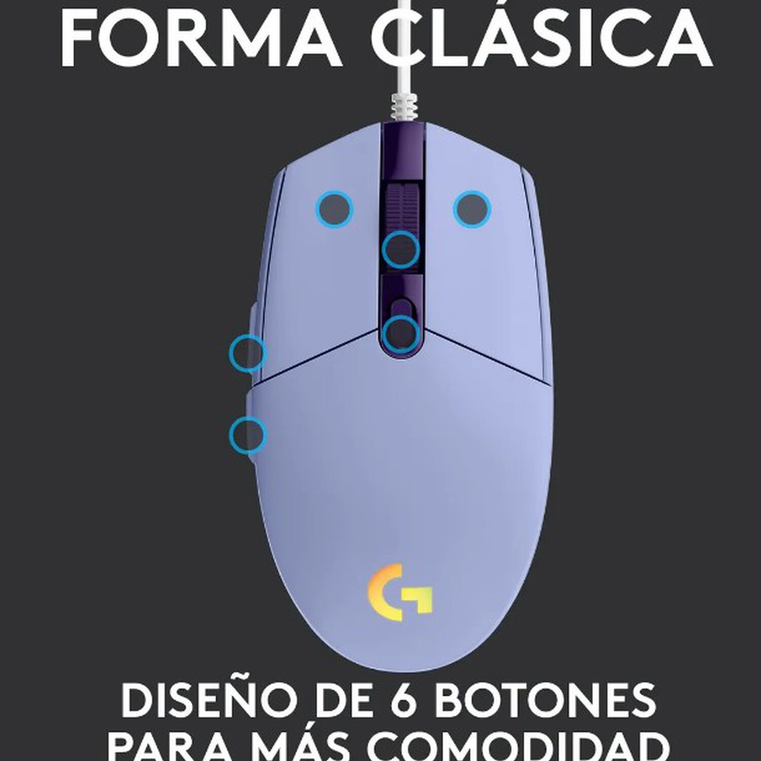 Mouse Gamer Lila image number 3.0