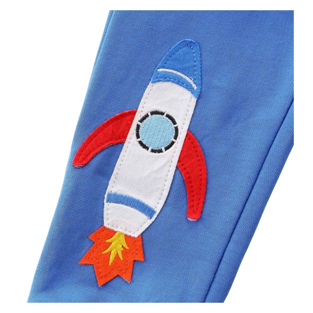 Pantal&oacute;n Buzo Ni&ntilde;o 100% Algod&oacute;n Jump Kids Azul Cohete image number 1.0