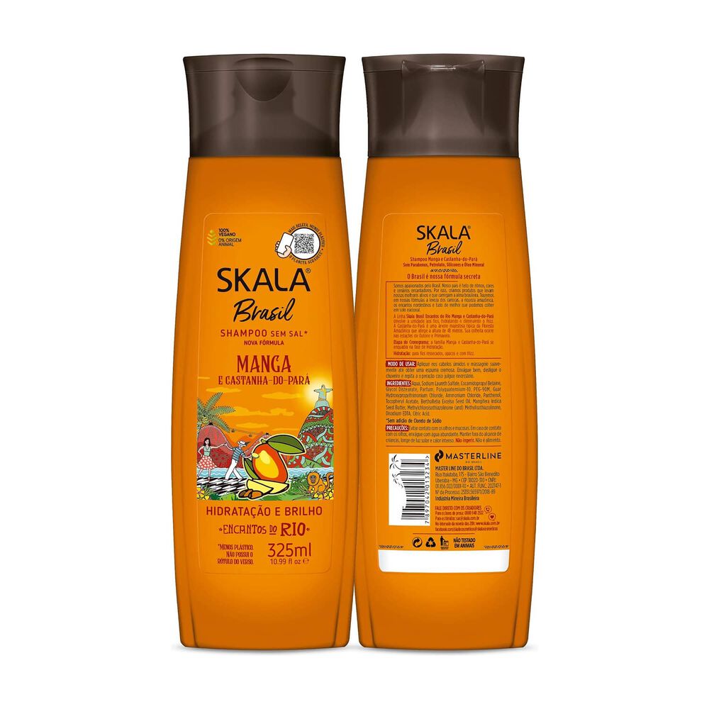 Shampoo Mango Y Casta&ntilde;a Skala Brasil 325 Ml image number 2.0