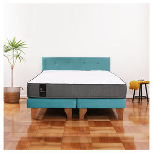 Cama Europea Zen Best Tela Velvet Turqueza 2 Plazas + Respaldo